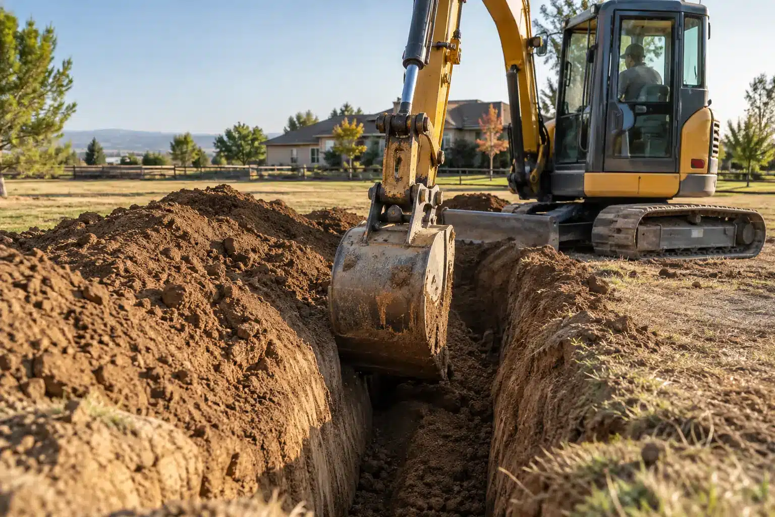Septic excavation in Oakdale CA Septic excavation in Oakdale CA
