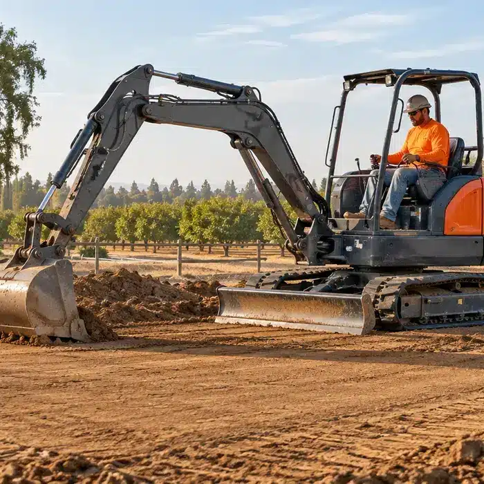 Septic system excavation and site preparation in Ceres CA Septic system excavation and site preparation in Ceres CA