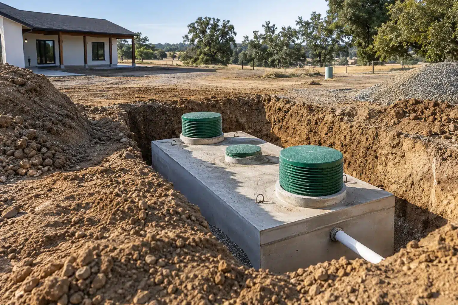 New septic system installed in Oakdale CA New septic system installed in Oakdale CA